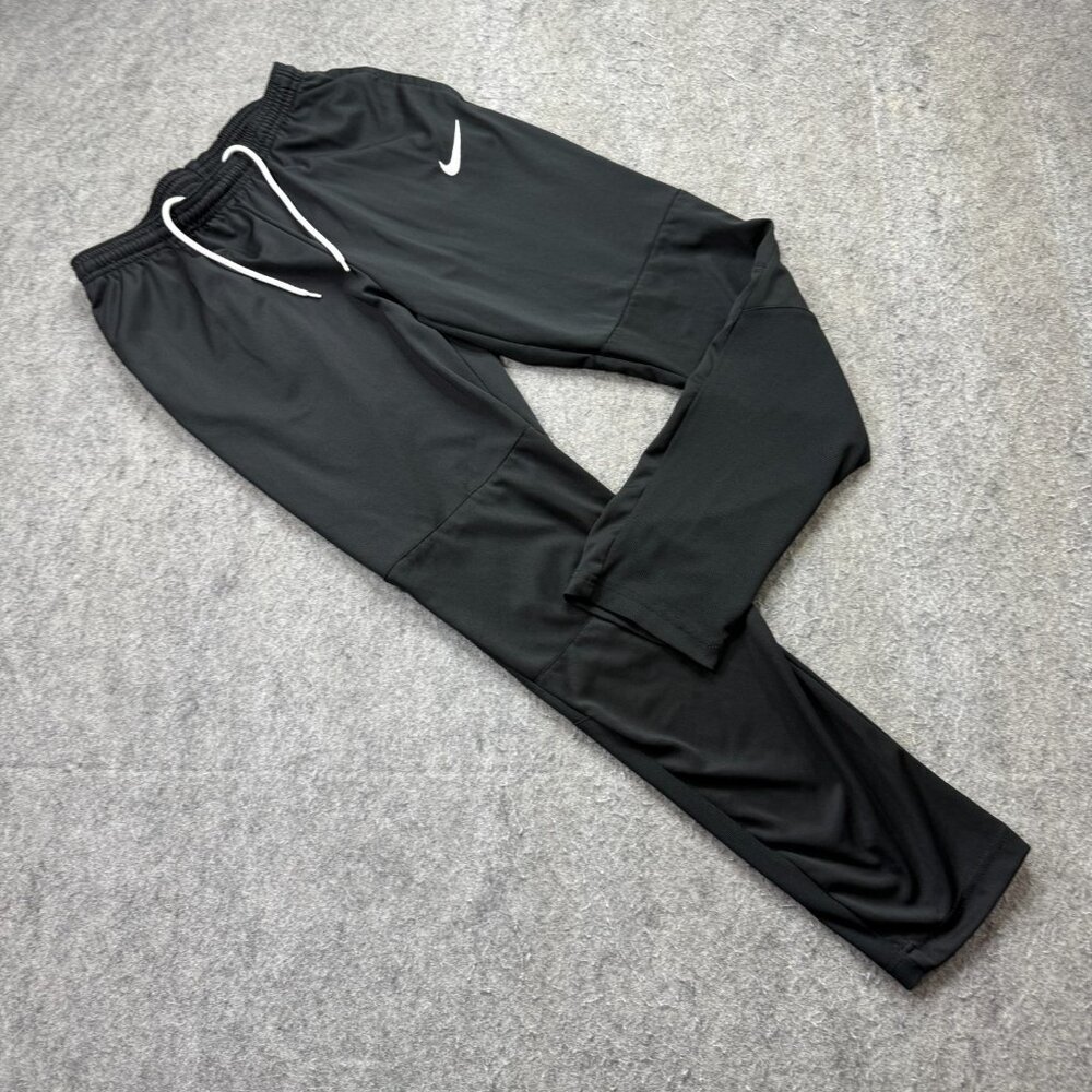 Nike Soccer Pants Women S Black Tapered Ankle Zip 28" Dry Park